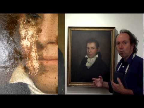 Restoring A 200 Year Old Oil Painting Portrait 200 Year Old Oil Painting Portrait